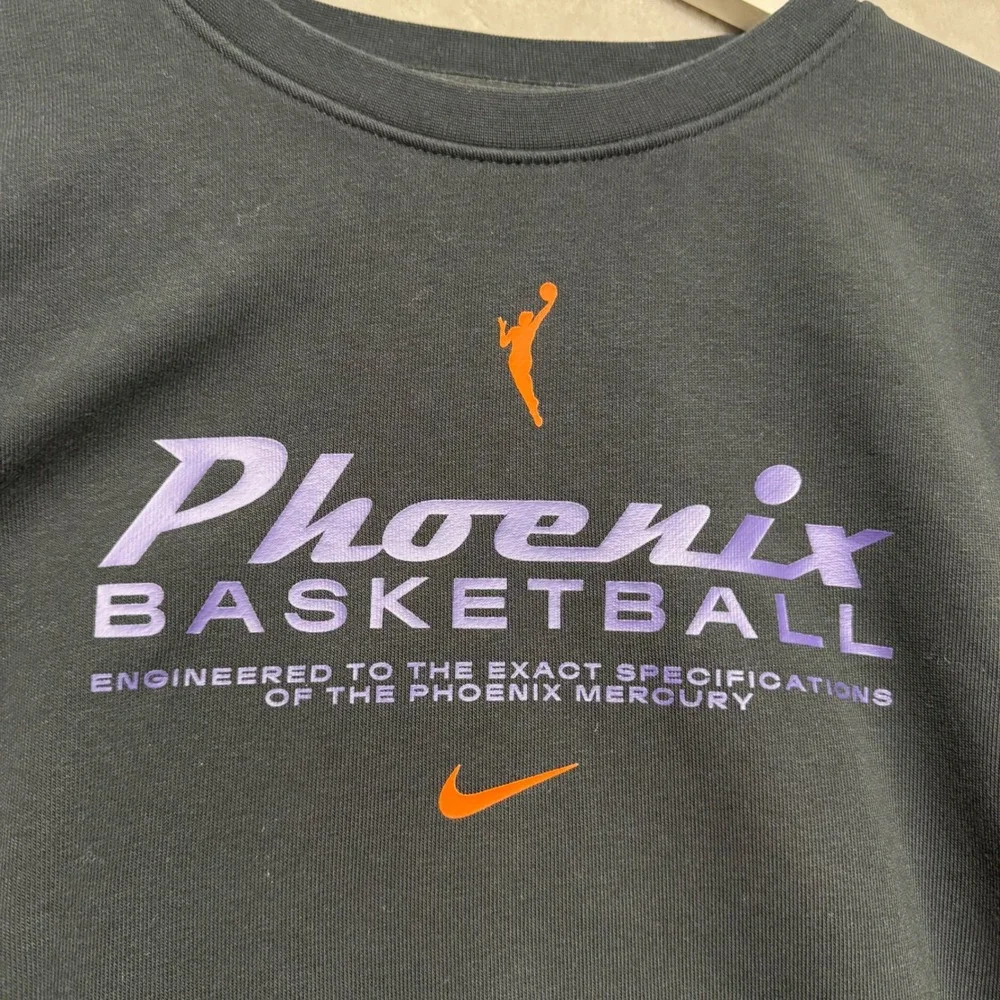 Nike WNBA‎ Phoenix Mercury Black Sz M 1 of 144 Basketball Crewneck Sweatshirt